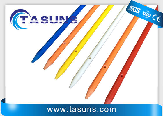 kualitas  Round Pre Drilled Pultruded Fiberglass Rod Electric Fence Posts Rods pabrik