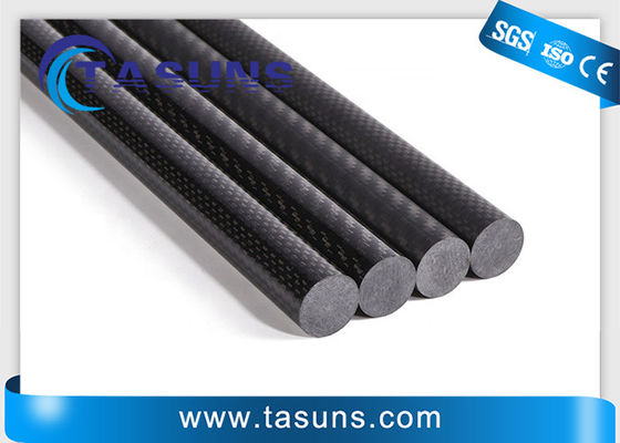 T300 Pultruded Carbon Fiber Rod Dengan Dupont Delrin Atau Sekrup